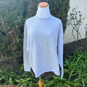 We Wore What Oversized Crewneck Sweatshirt Xtra Small XS in Heather Gray